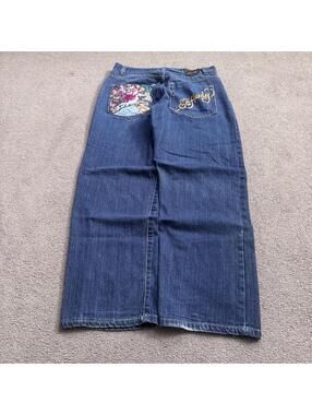 Ed Hardy | Jeans | Vintage Y2k Ed Hardy Graphic Jeans | Poshmark